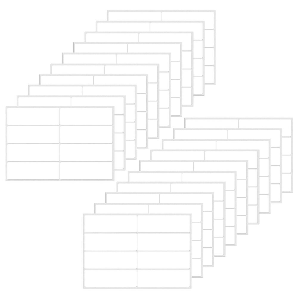 2684 White Color Coding Labels 3 × 1 Inches Self-Adhesive Rectangle